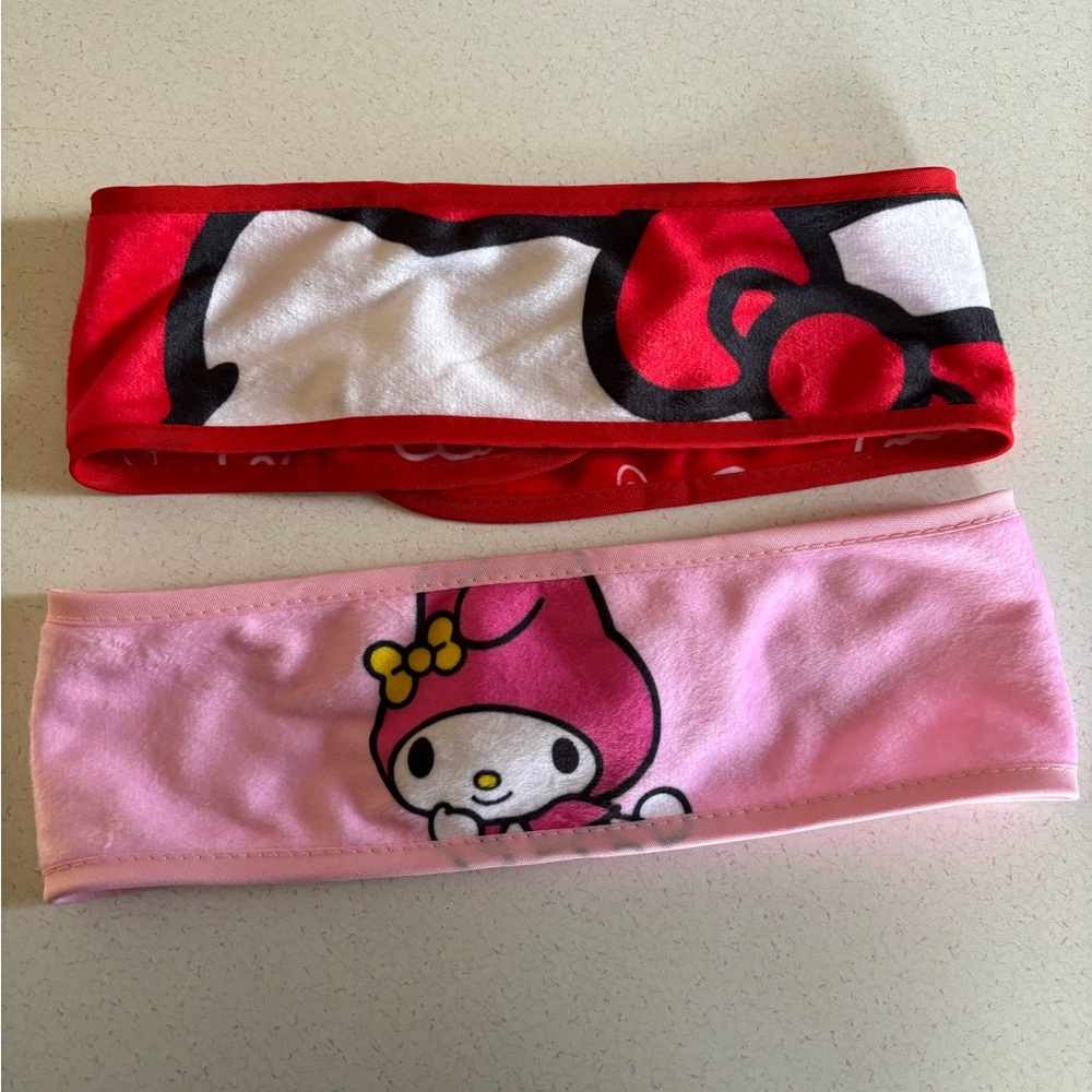 Hello kitty & my melody spa headbands